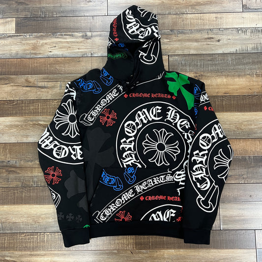 Chrome Hearts Stencil Hoodie Black