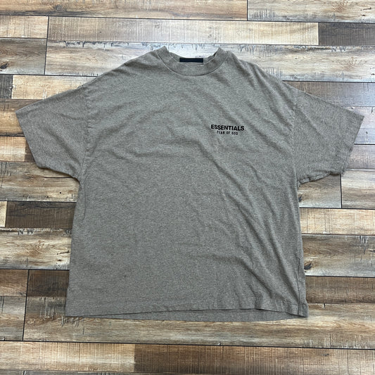 Fear Of God Essentials T Shirt Dark Oatmeal