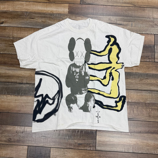 Cactus Jack by Travis Scott x KAWS For Fragment Tee 'Vintage Wash'