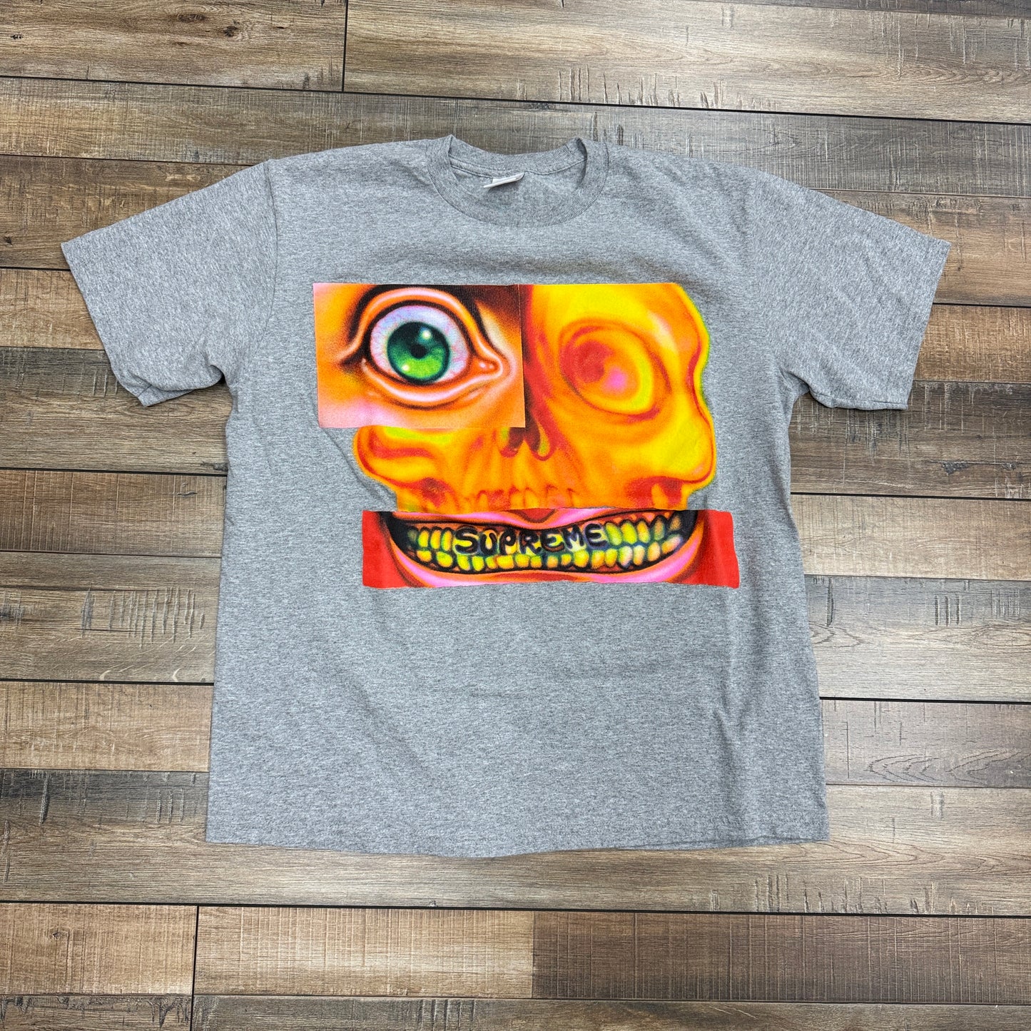 Supreme Face Tee Heather Grey