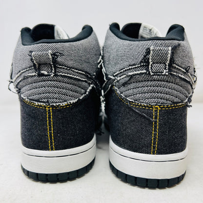 Nike Dunk High Black Denim