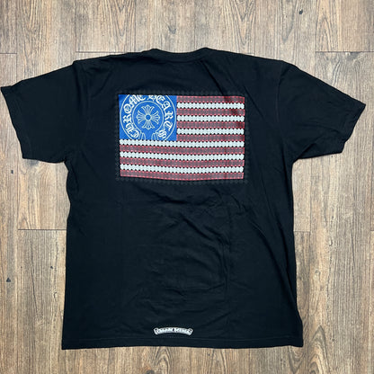 Chrome Hearts American Flag Dagger T-shirt Black