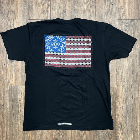 Chrome Hearts American Flag Dagger T-shirt Black