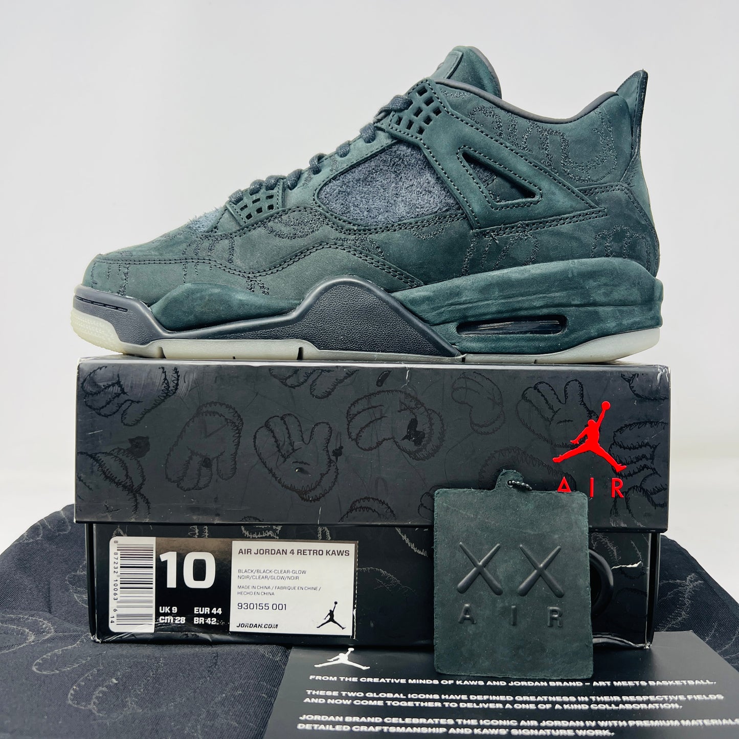 Jordan 4 Retro Kaws Black