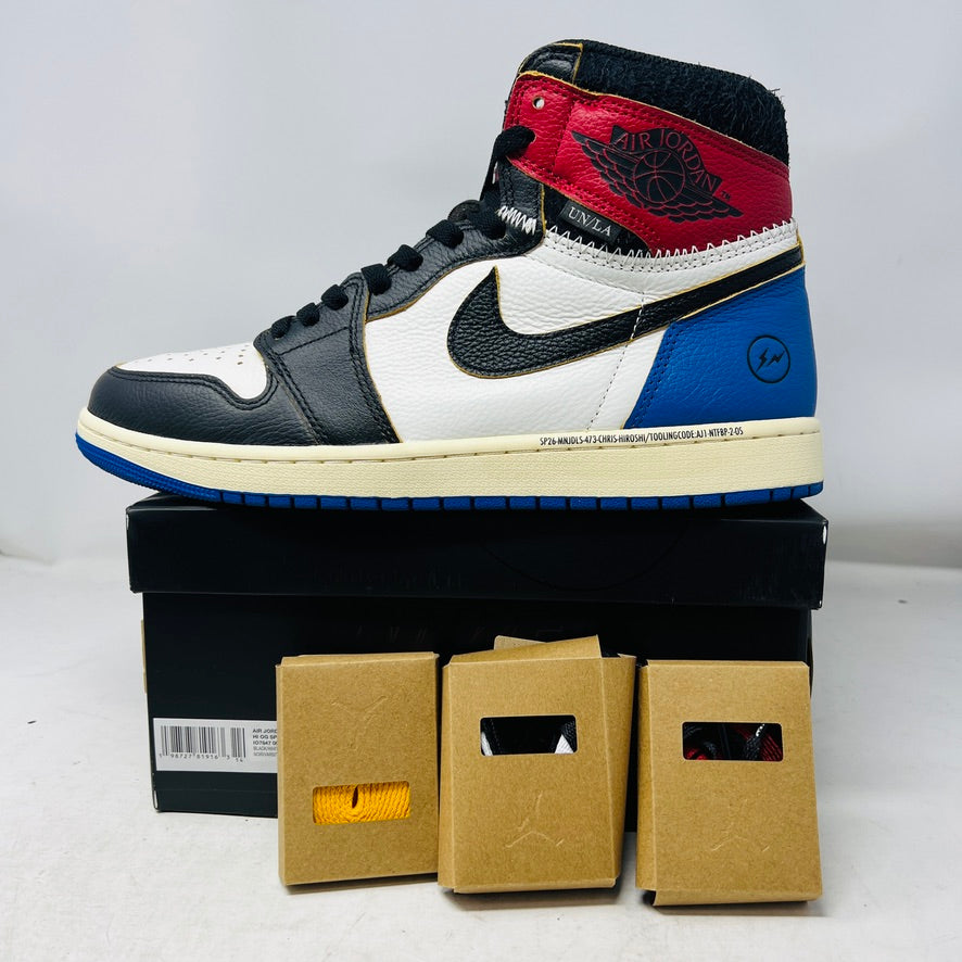 Jordan 1 Retro High OG SP Fragment x Union LA Varsity Red Sport Royal