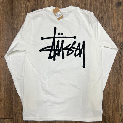 Stussy Basic Long Sleeve Tee White