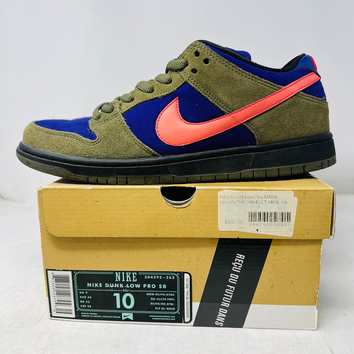 Nike SB Dunk Low Olive Atomic Red