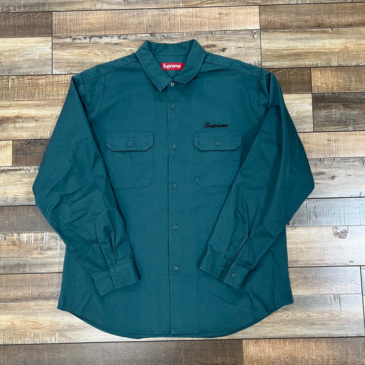 Supreme Our Lady Work Shirt 'Work Green'
