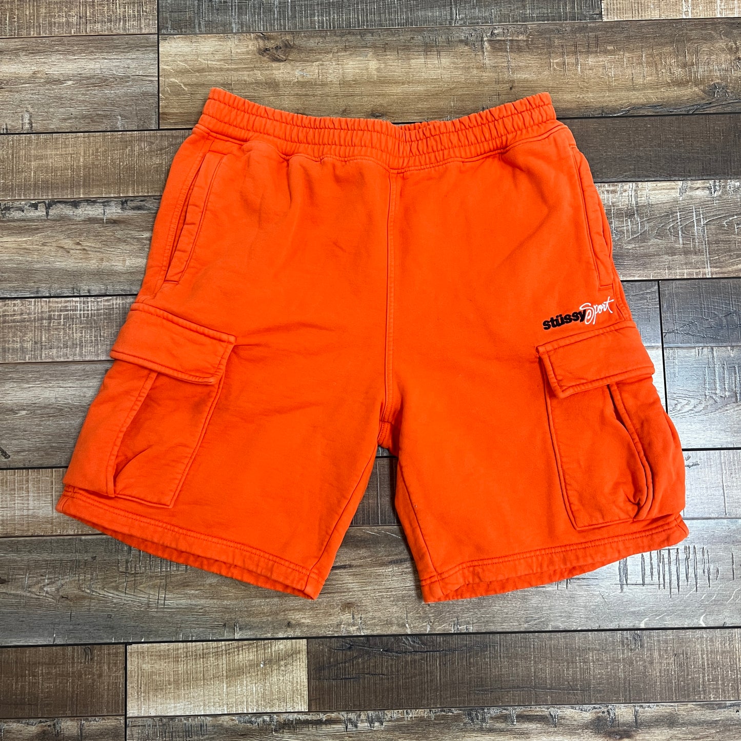 Stussy Sport Cargo Fleece Short Orange