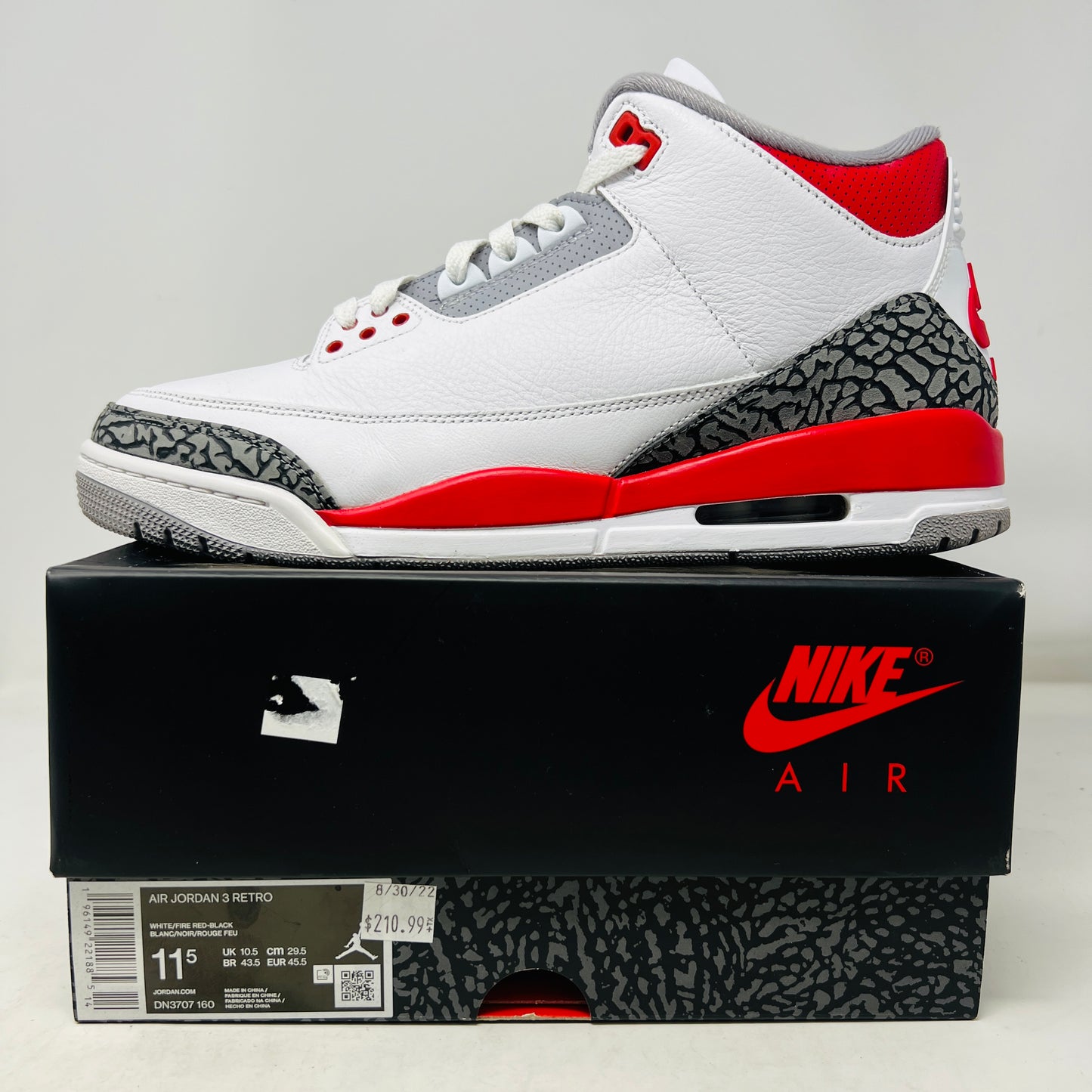 Jordan 3 Retro Fire Red (2022)