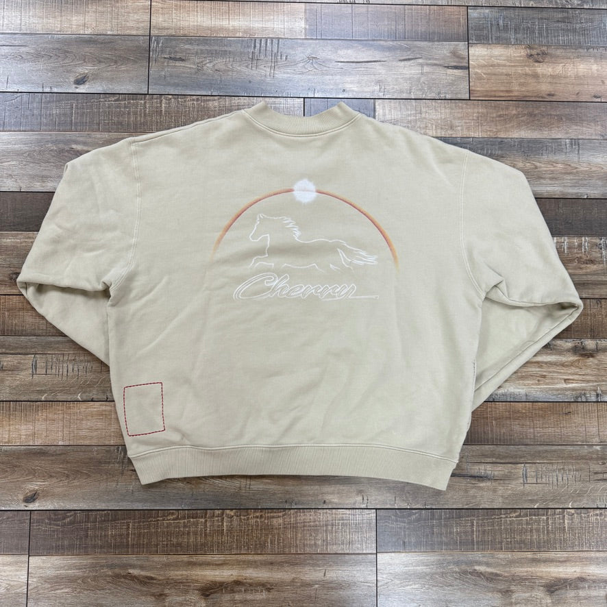 Stardust Henley Crewneck (Beige)