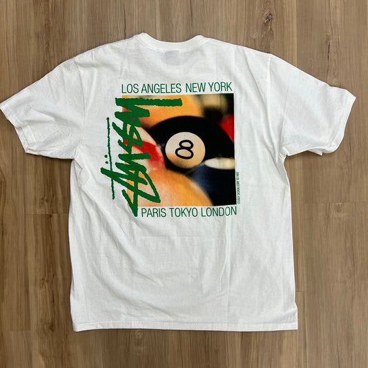Stüssy Billiards graphic tee White
