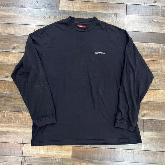 Supreme Mock Neck L/S Top Black