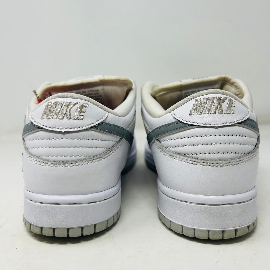 Nike SB Dunk Low Supreme 94 White Metallic Silver