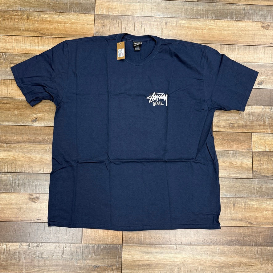 Stussy Stock Seoul Exclusive T-shirt Navy