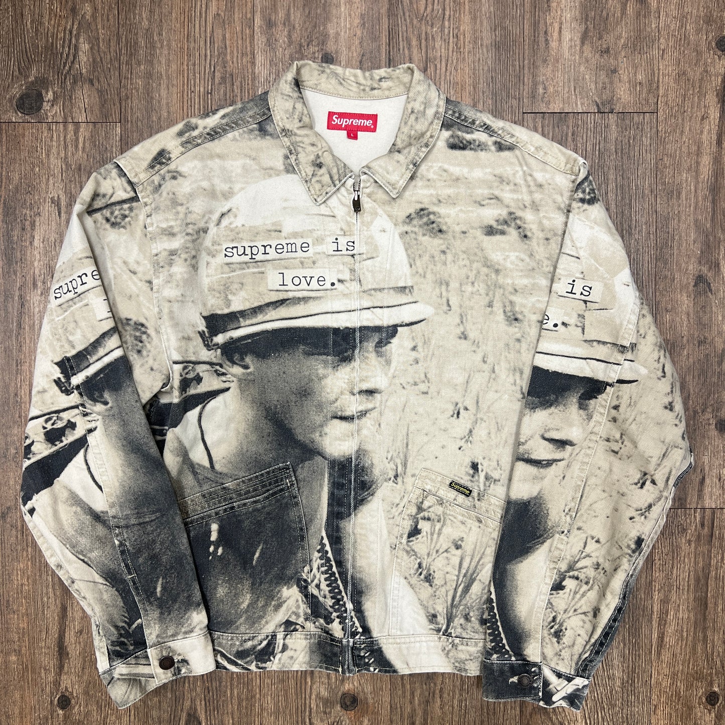 Supreme Is Love Denim Work Jacket Stone