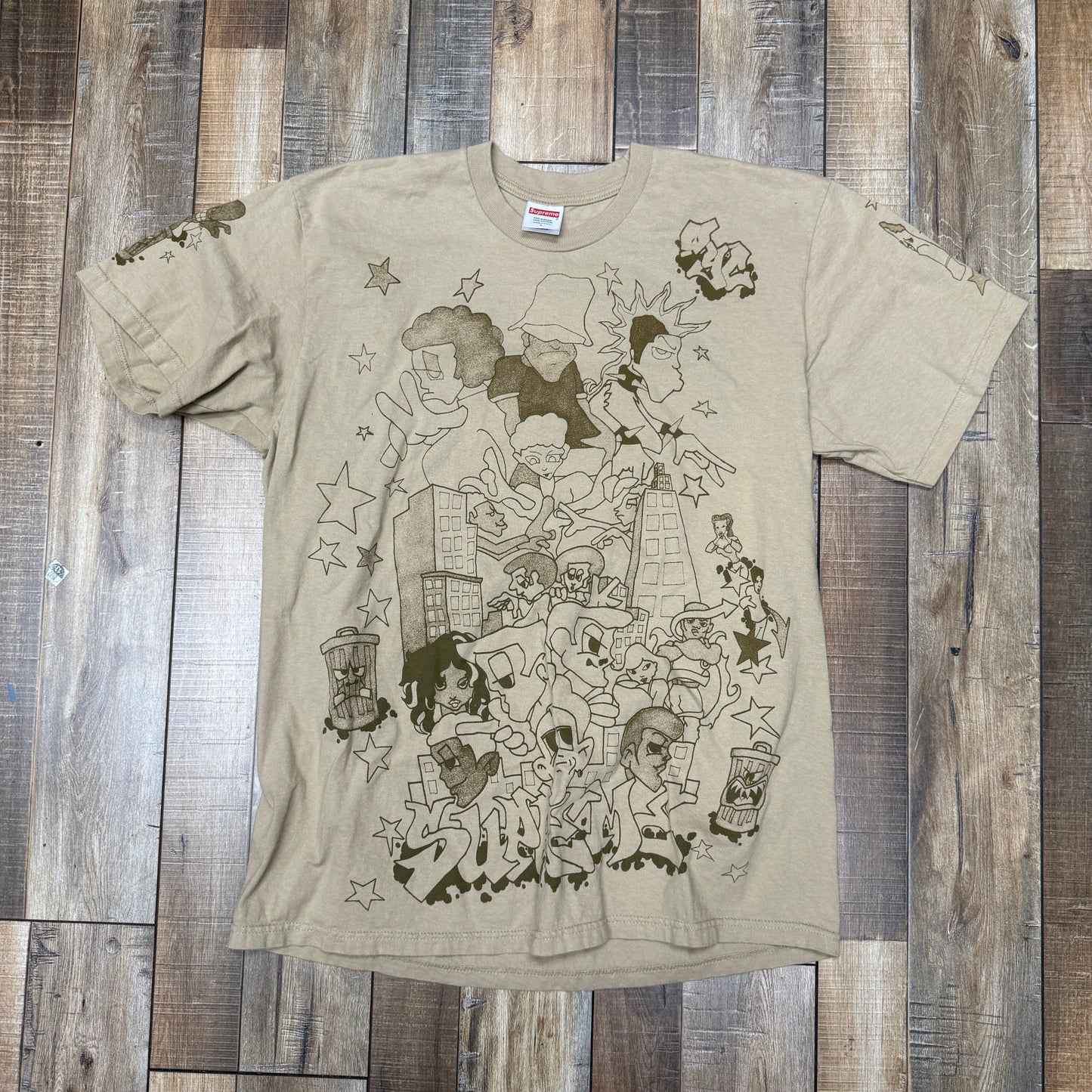 Supreme Downtown Tee Khaki