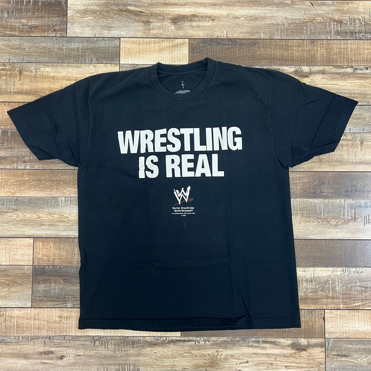 Travis Scott Wrestling Is Real T-shirt Black