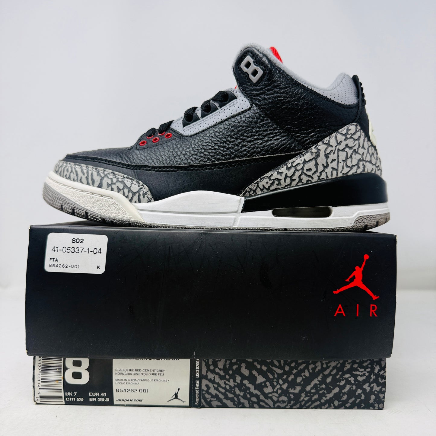 Jordan 3 Retro Black Cement (2018)