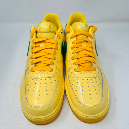 Nike Air Force 1 Low Patent Leather Topaz Gold Pine Green