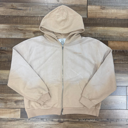 Coachella Desert Sand Washed Zip Hoodie