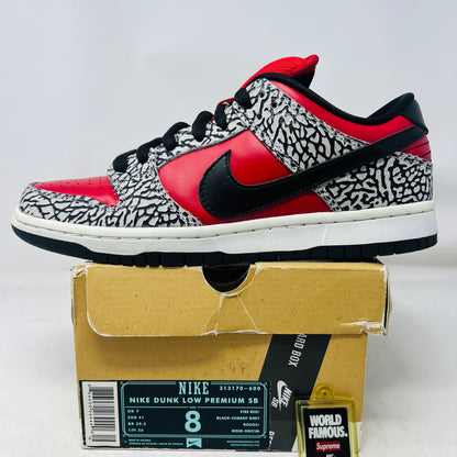 Nike SB Dunk Low Supreme Red Cement (2012)