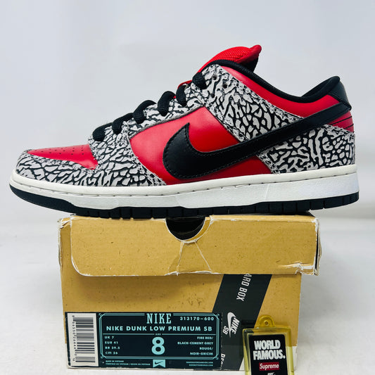 Nike SB Dunk Low Supreme Red Cement (2012)