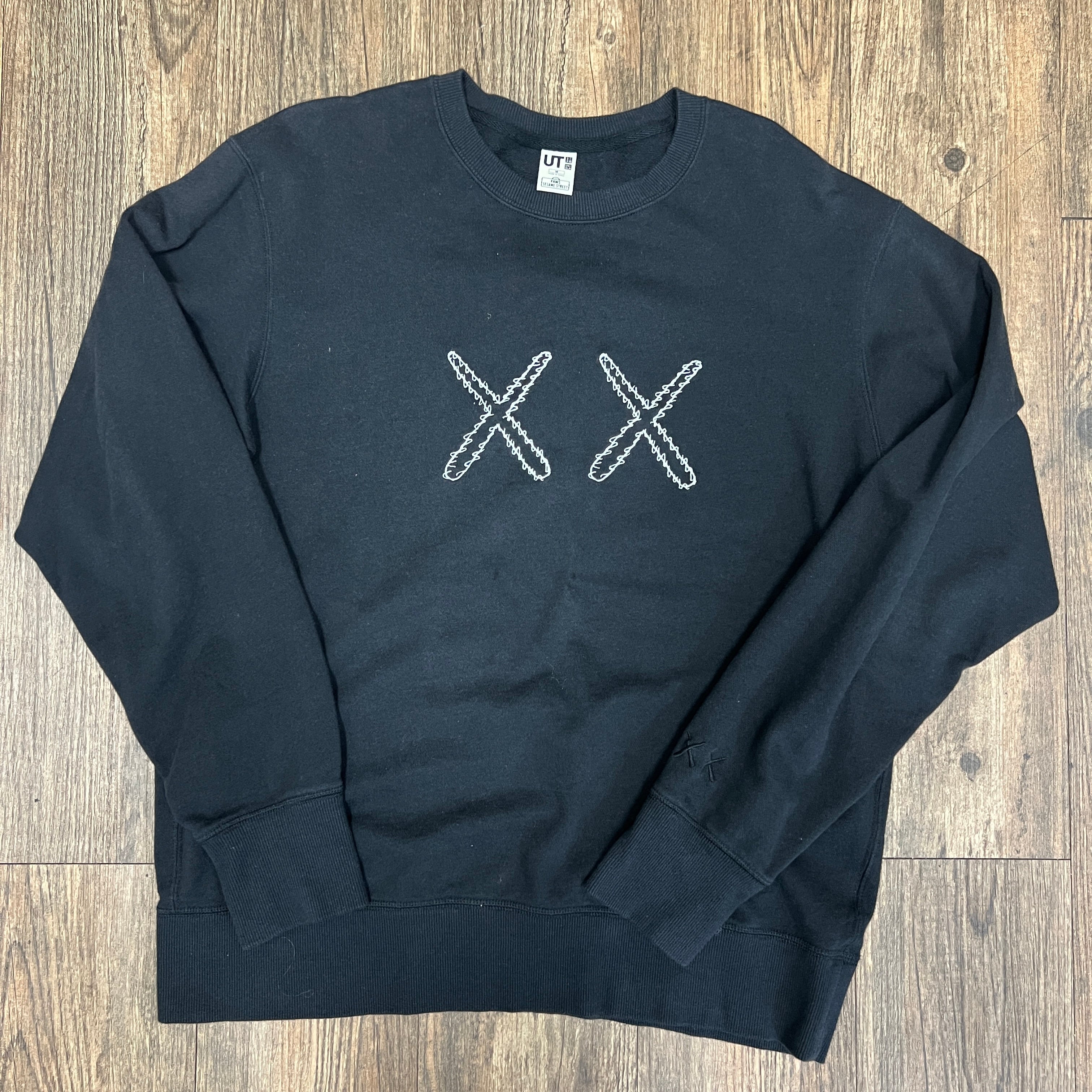 KAWS x Uniqlo x Sesame Street XX Sweatshirt Black – Holy Ground