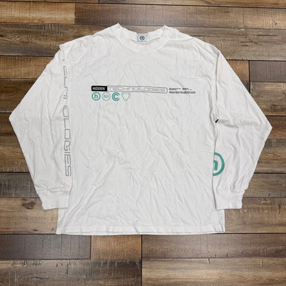 HIDDEN NY PastPresent Future Technologies L/S Tee White