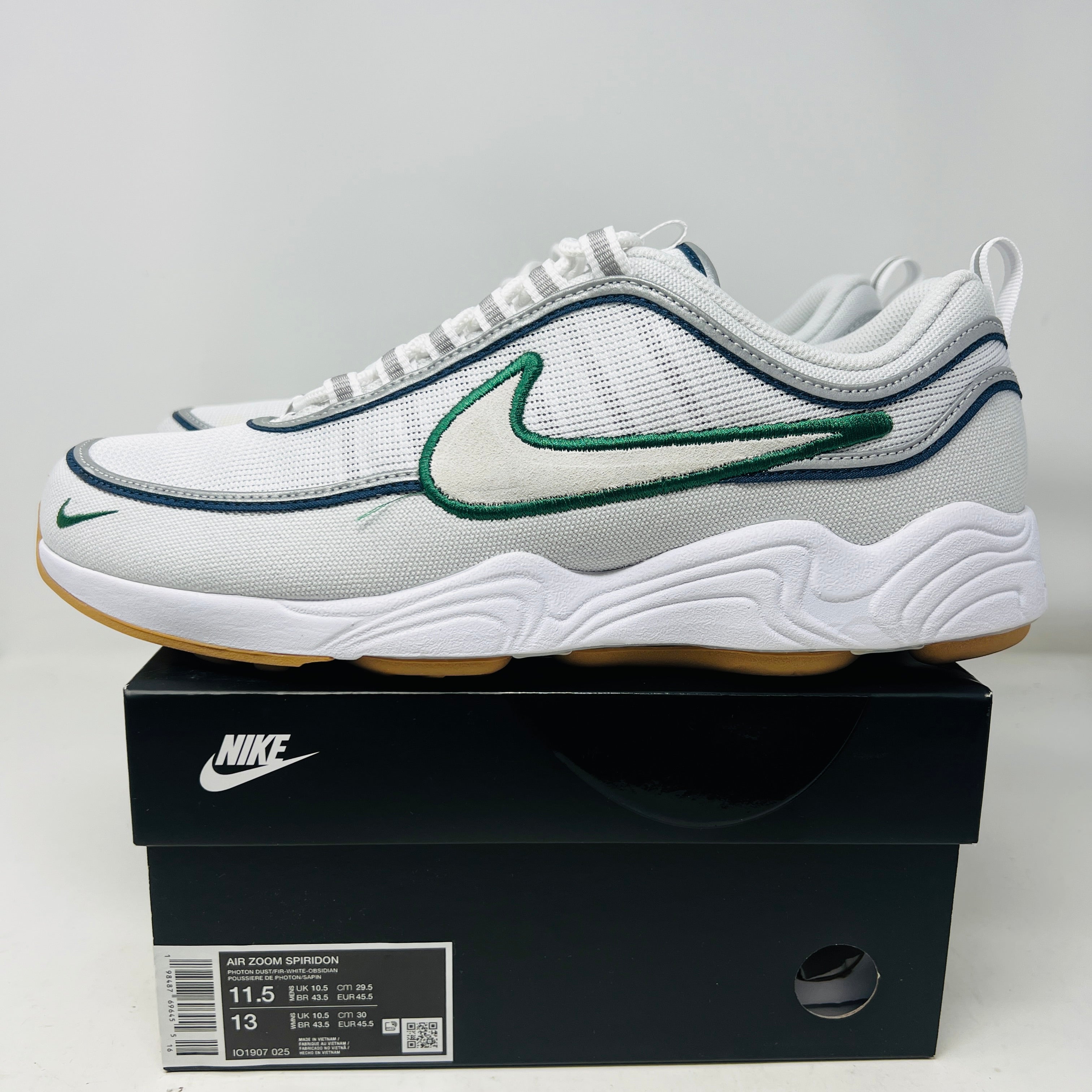 Nike Air Zoom Spiridon Photon Dust Fir Obsidian – Holy Ground