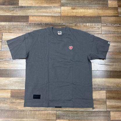 AAPE By A Bathing Ape Grey Aape Heart Logo Tee