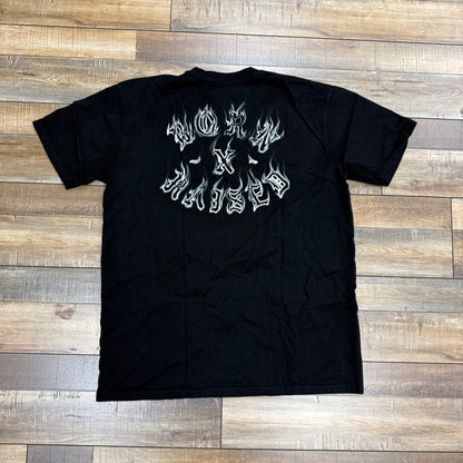Born x Raised White Flame Logo Tee Black