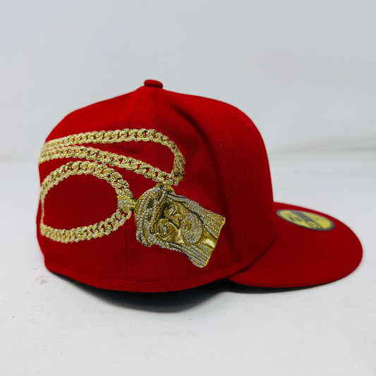 Supreme Jesus Piece S Logo New Era 59Fifty Hat Red