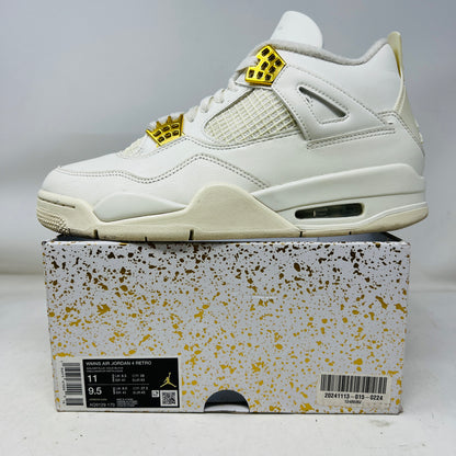 Jordan 4 Retro Metallic Gold (Women's)