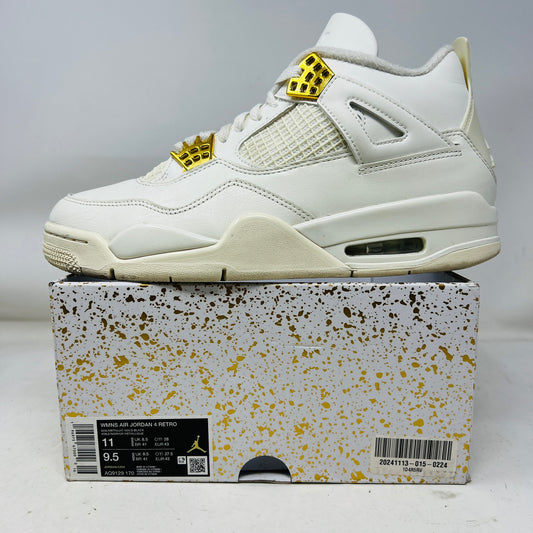 Jordan 4 Retro Metallic Gold (Women's)
