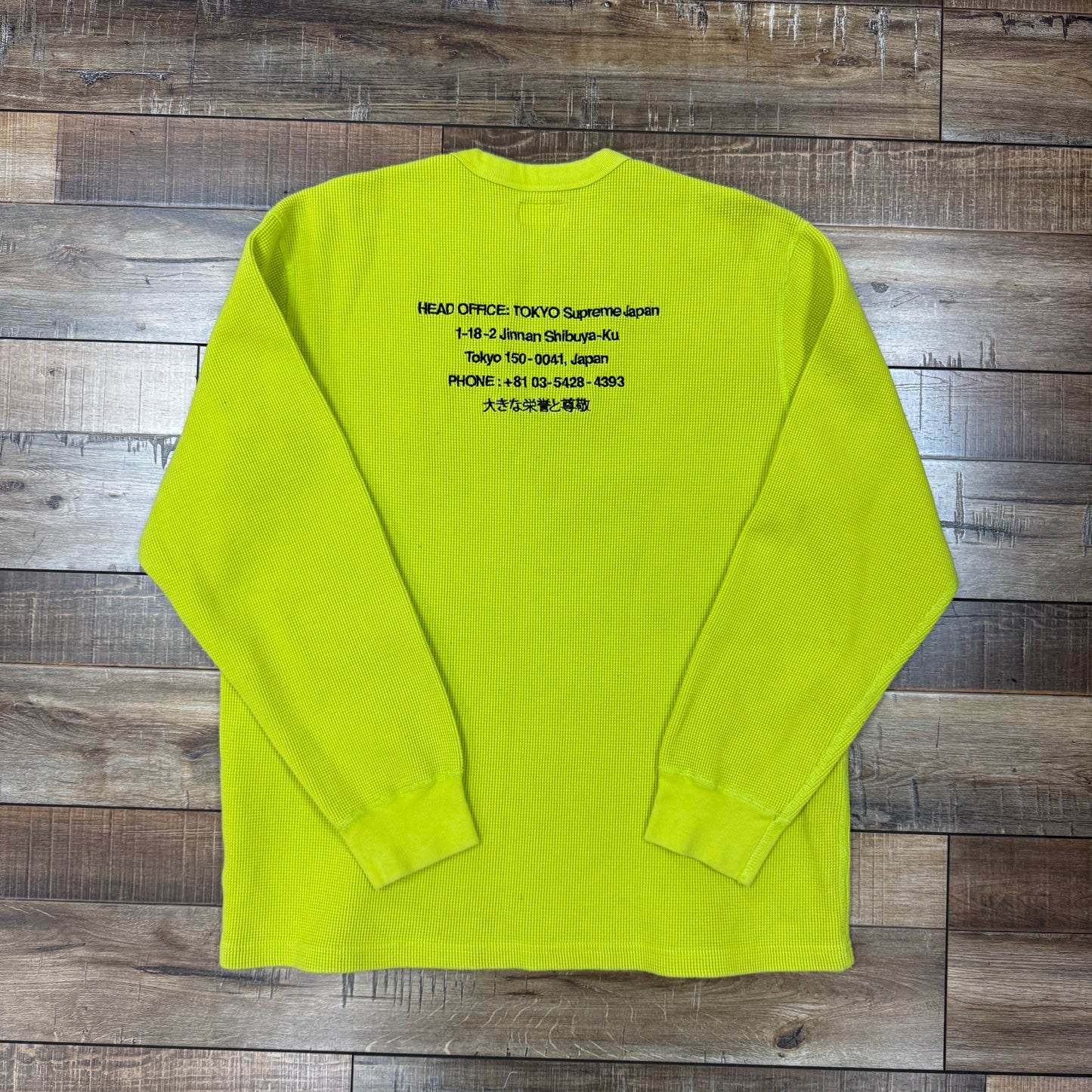 Supreme HQ Waffle Thermal Acid Green