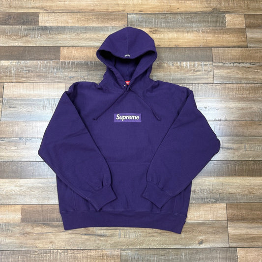 Supreme Box Logo Hooded Sweatshirt (FW23) Dark Purple