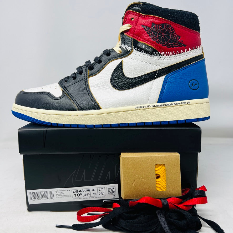 Jordan 1 Retro High OG SP Fragment x Union LA Varsity Red Sport Royal