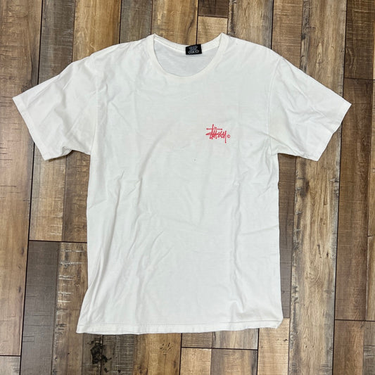 Stüssy Trademark Signature Logo Tee White