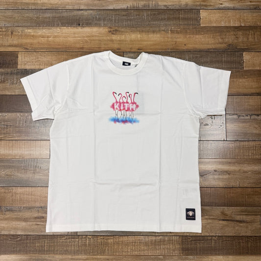 Kith Miami Flamingo Tee White