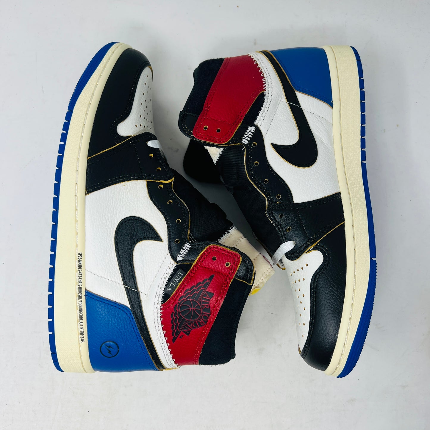 Jordan 1 Retro High OG SP Fragment x Union LA Varsity Red Sport Royal