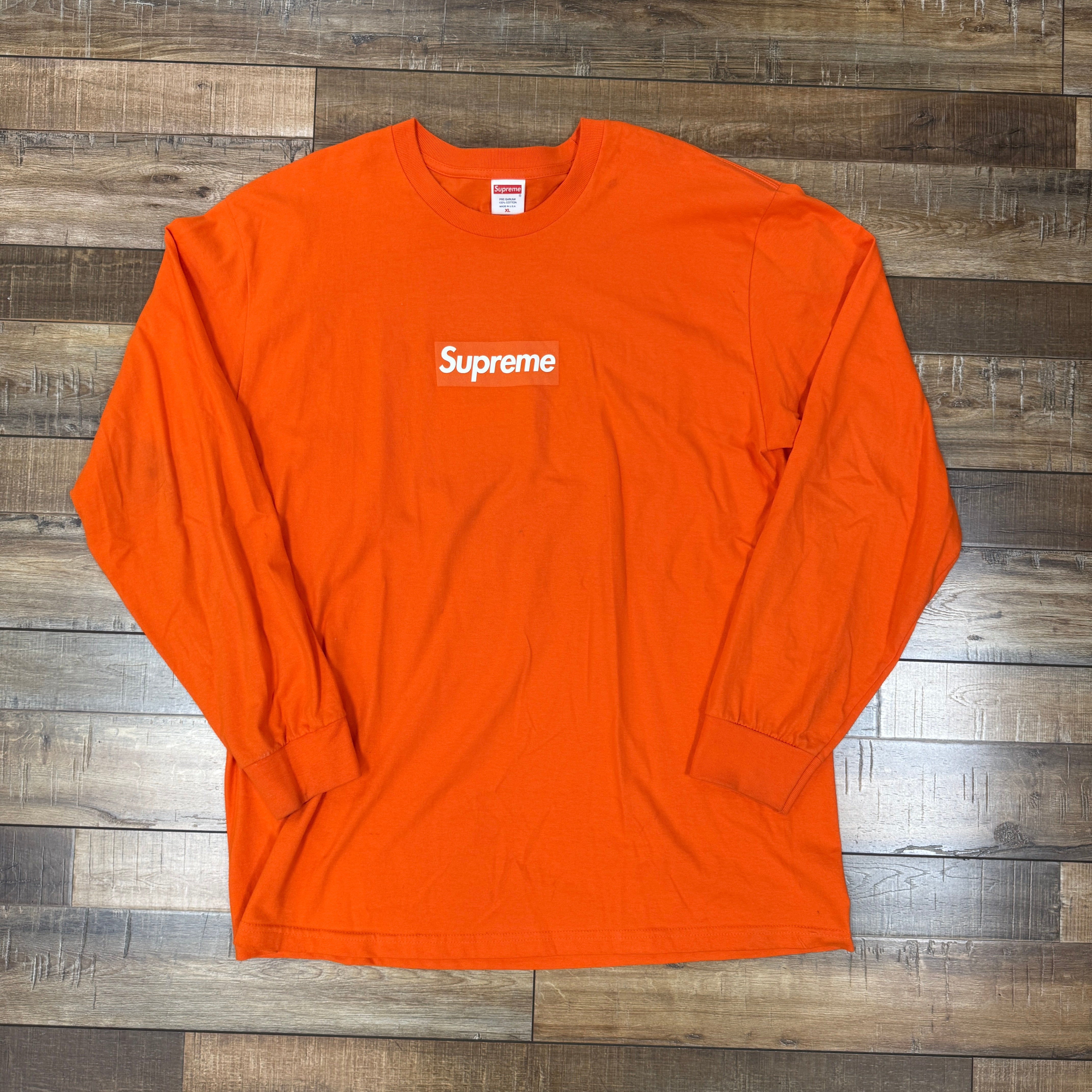 Supreme Box Logo Long-Sleeve Tee 'Orange' – Holy Ground
