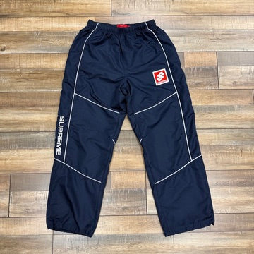 Supreme Reflective Piping Track Pant Navy
