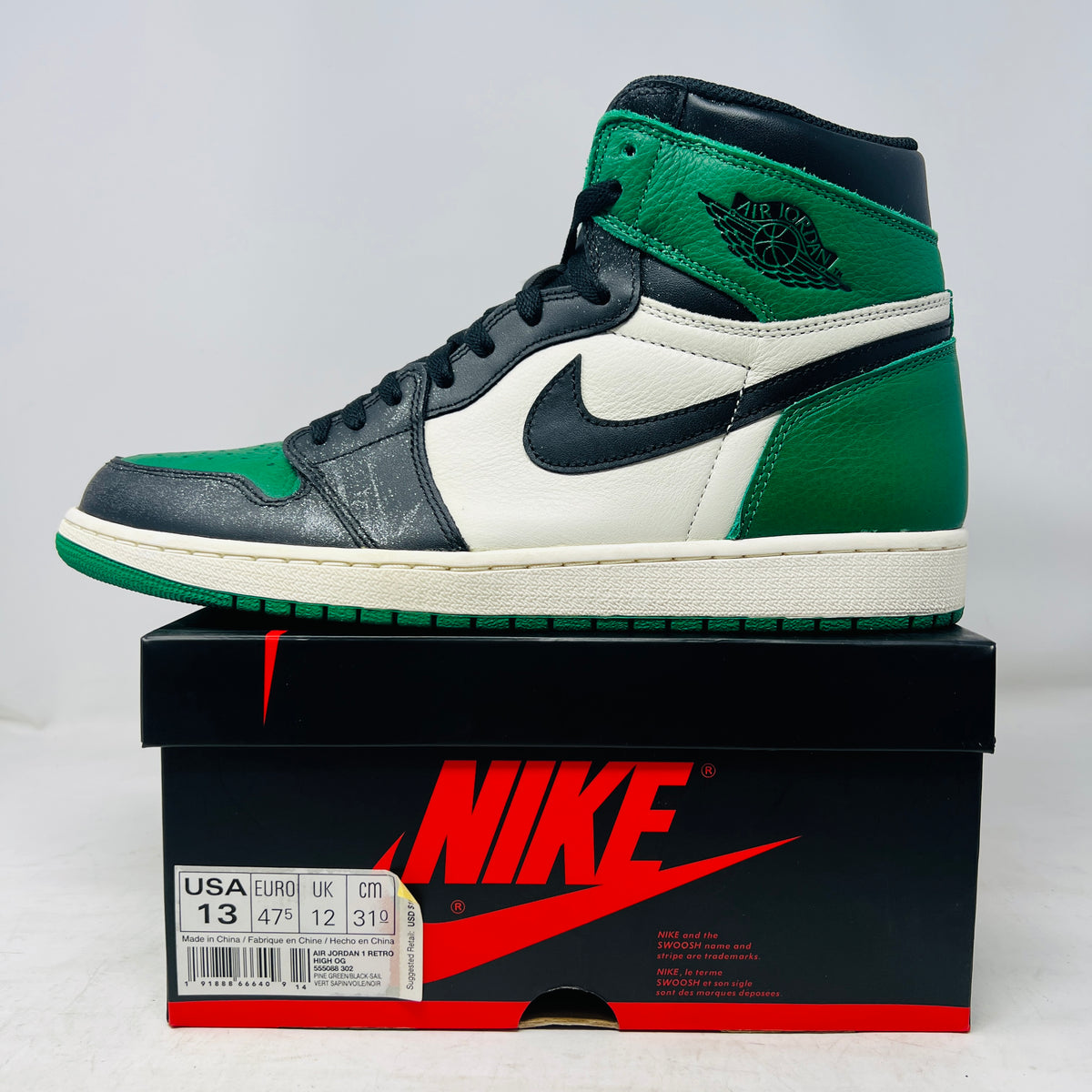 Jordan 1 Retro High Pine Green