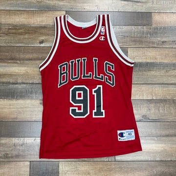 Vintage Chicago Bulls 90s NBA champion jersey Dennis Rodman preowned