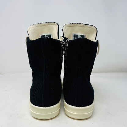 Rick Owens DRKSHDW Corduroy High Top Sneakers Black