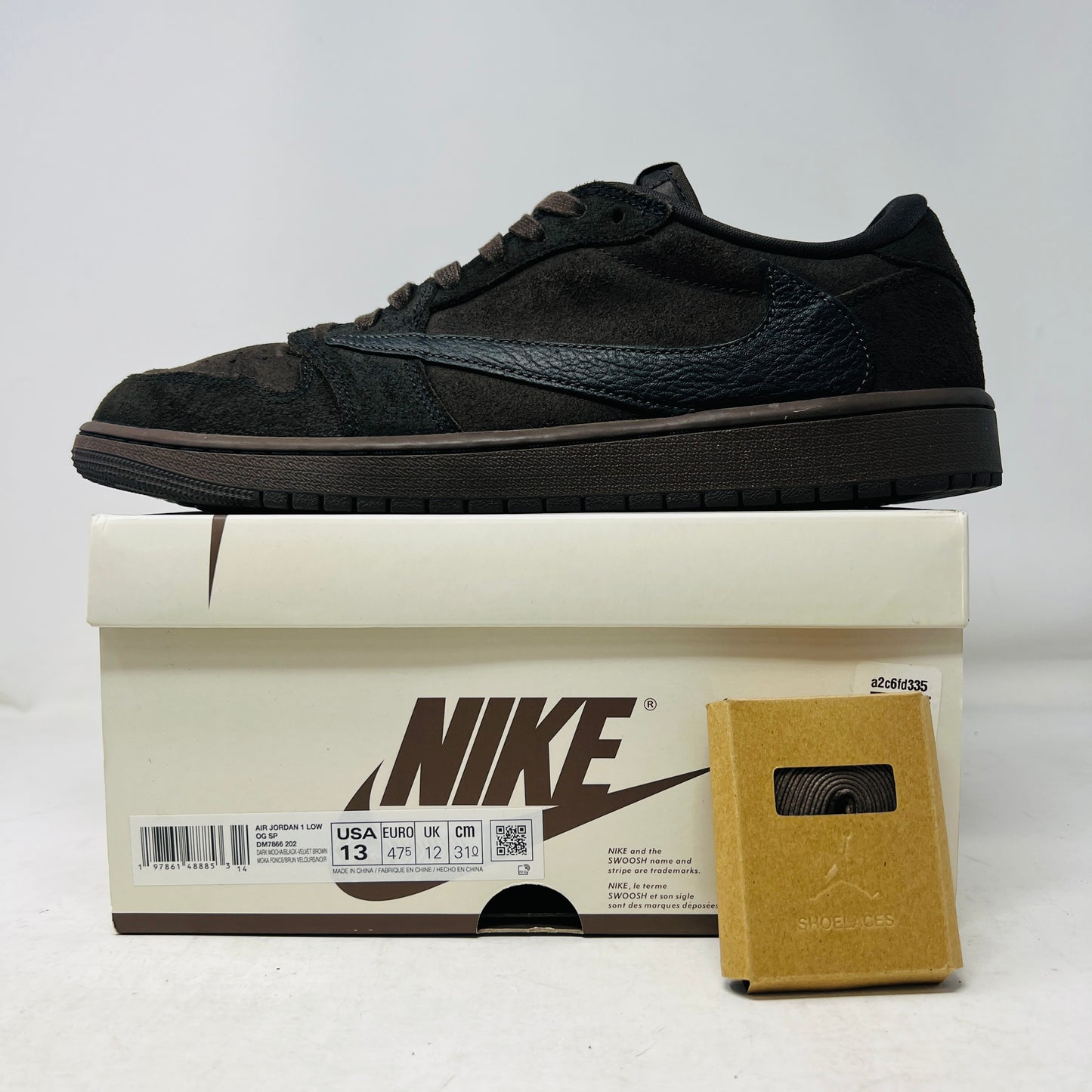 Jordan 1 Retro Low OG SP Travis Scott Velvet Brown