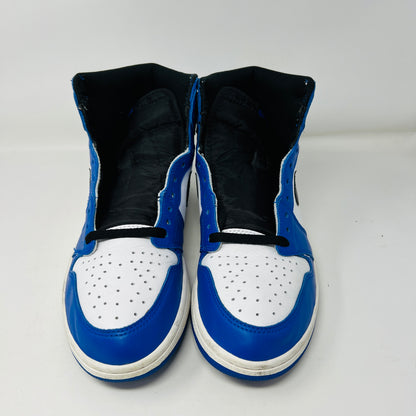 Jordan 1 Retro High Game Royal sneakers with box and extra laces from 2018.