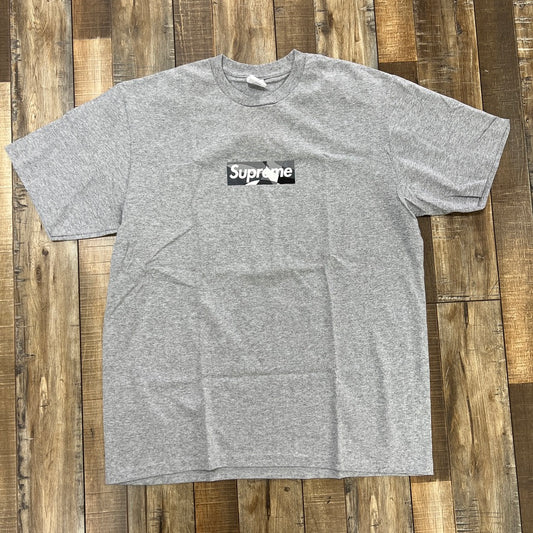 Supreme Emilio Pucci Box Logo Tee Heather Grey/Black