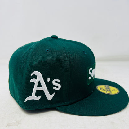 Supreme MLB Teams Box Logo New Era 59Fifty Cap Green